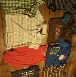 Large bundle of boy shirts 12-18 month